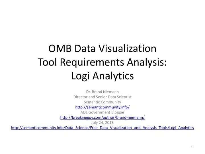 omb data visualization tool requirements analysis logi analytics