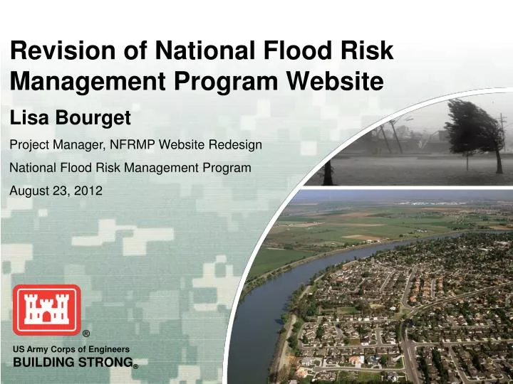 revision of national flood risk management program website