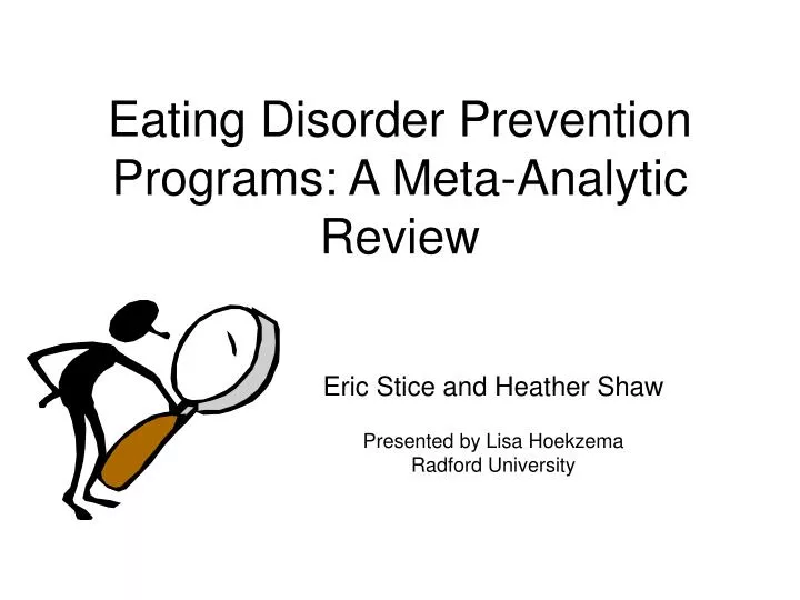 eating disorder prevention programs a meta analytic review