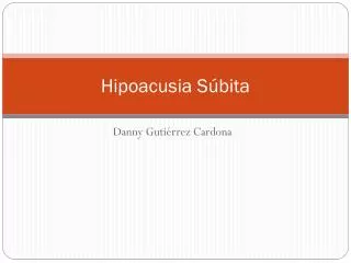 hipoacusia s bita