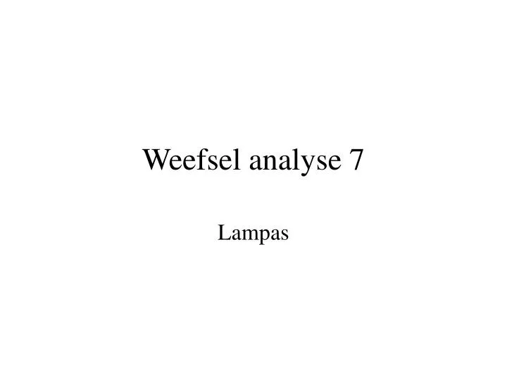weefsel analyse 7