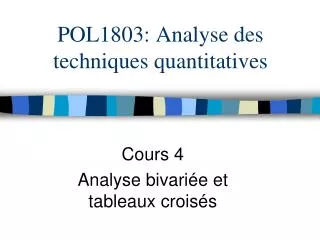 pol1803 analyse des techniques quantitatives