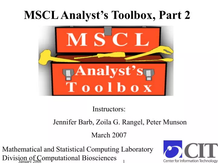 mscl analyst s toolbox part 2