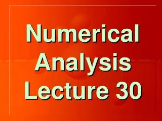 Chapter 7 Numerical Differentiation and Integration