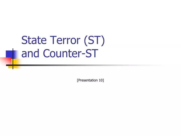 state terror st and counter st