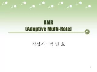 AMR (Adaptive Multi-Rate]