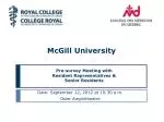 McGill University - slide 1