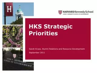 HKS Strategic Priorities