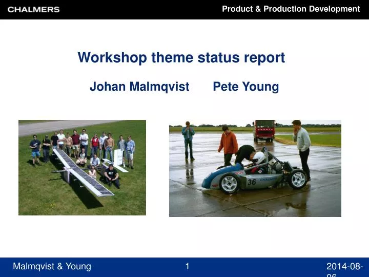 workshop theme status report