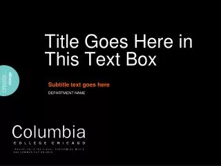 title goes here in this text box