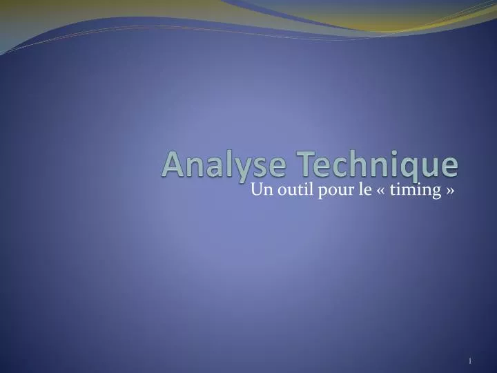 analyse technique