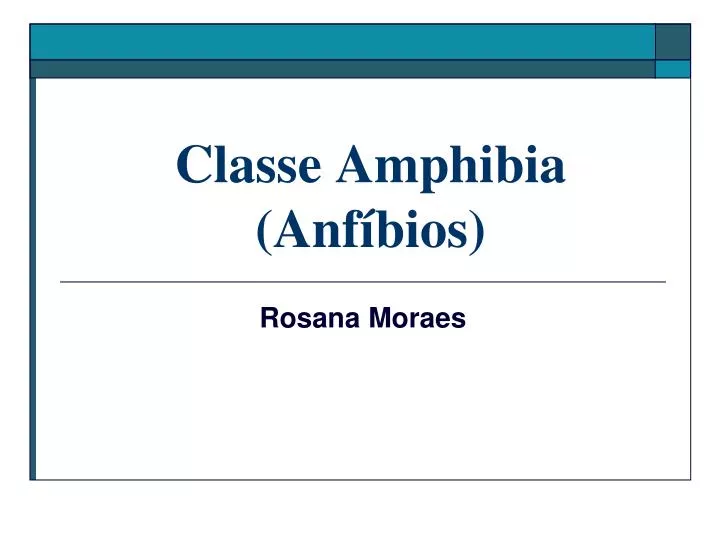 classe amphibia anf bios