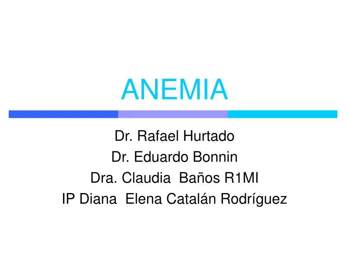 anemia