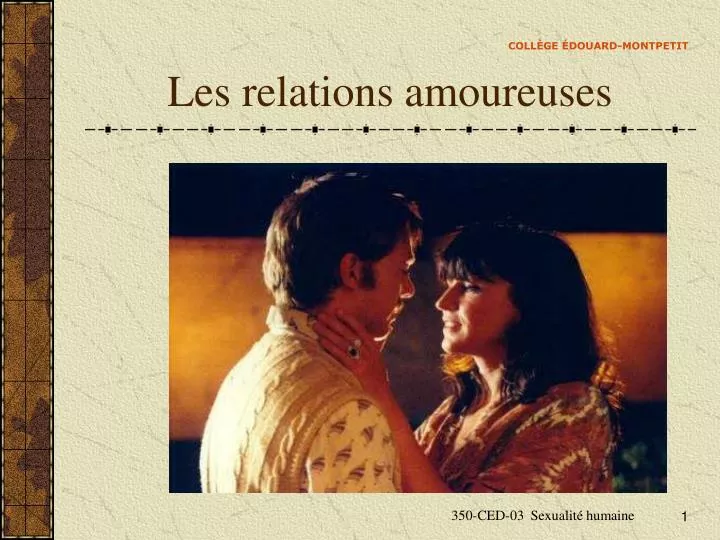 les relations amoureuses