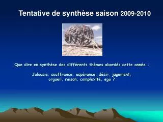 tentative de synth se saison 2009 2010