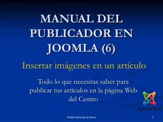 manual del publicador en joomla 6