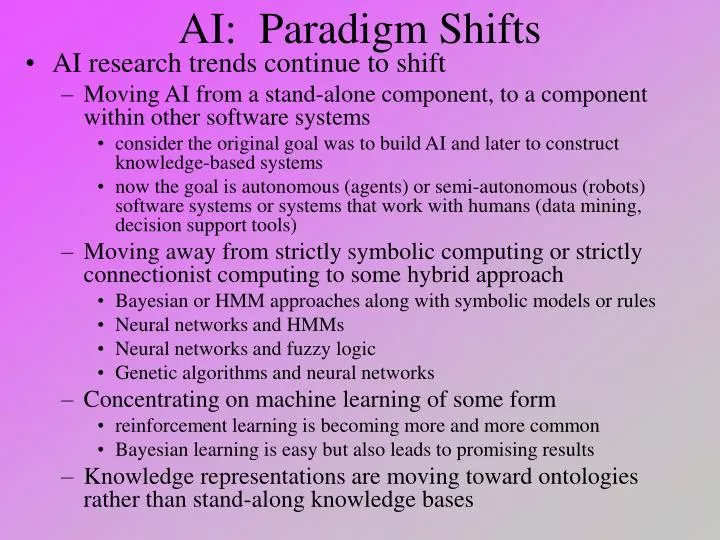 ai paradigm shifts