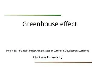 Greenhouse effect
