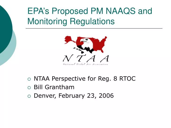 epa s proposed pm naaqs and monitoring regulations