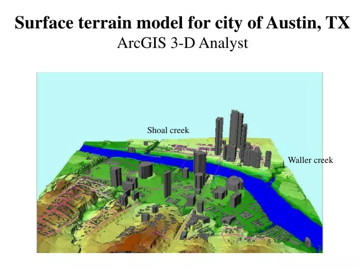 surface terrain model for city of austin tx arcgis 3 d analyst