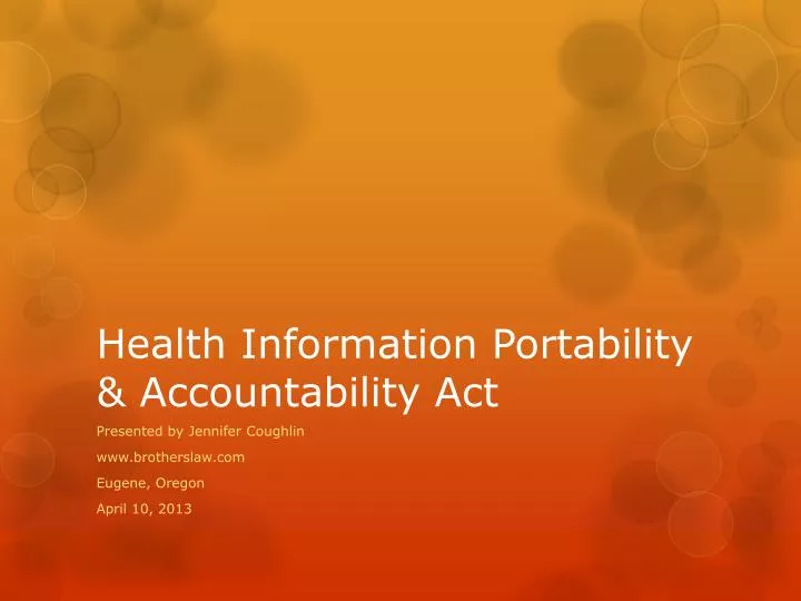 health information portability accountability act