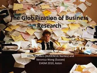 The Globalization of Business Research