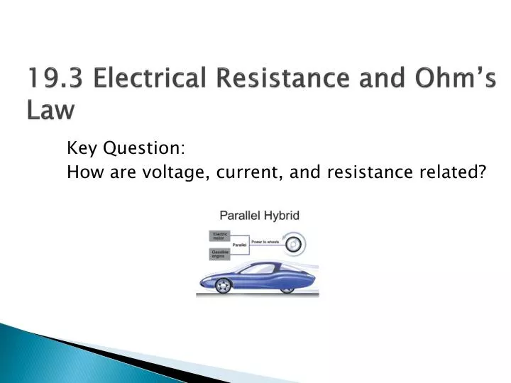 19 3 electrical resistance and ohm s law