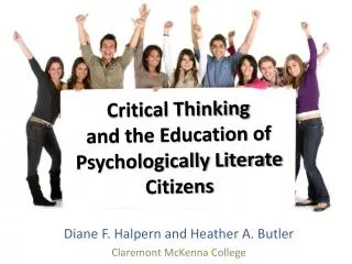 Critical Thinking and the Education of Psychologically Literate Citizens