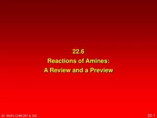 22.6 Reactions of Amines: A Review and a Preview