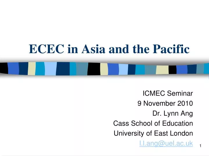 ecec in asia and the pacific