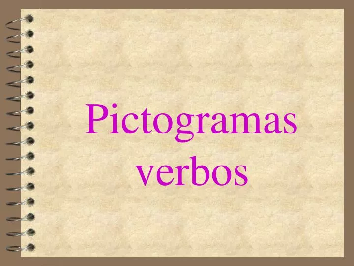 pictogramas verbos