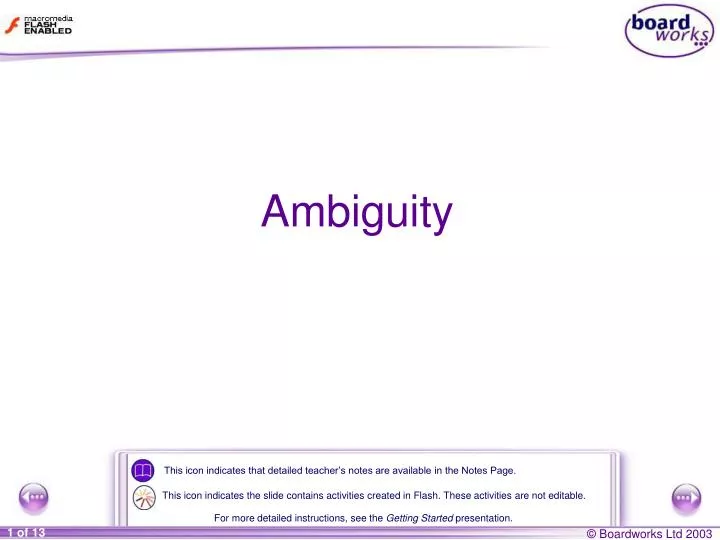 ambiguity