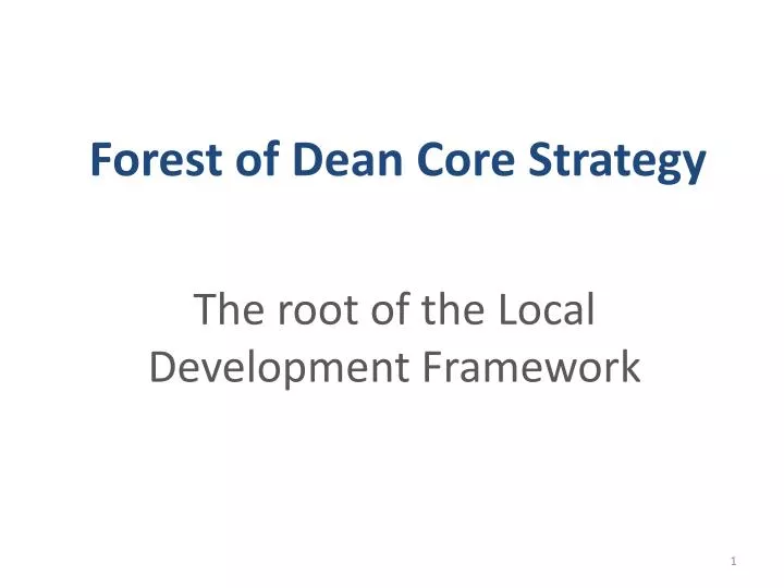 forest of dean core strategy