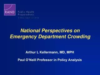 National Perspectives on Emergency Department Crowding