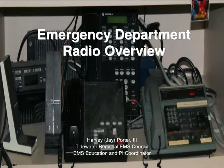 emergency department radio overview