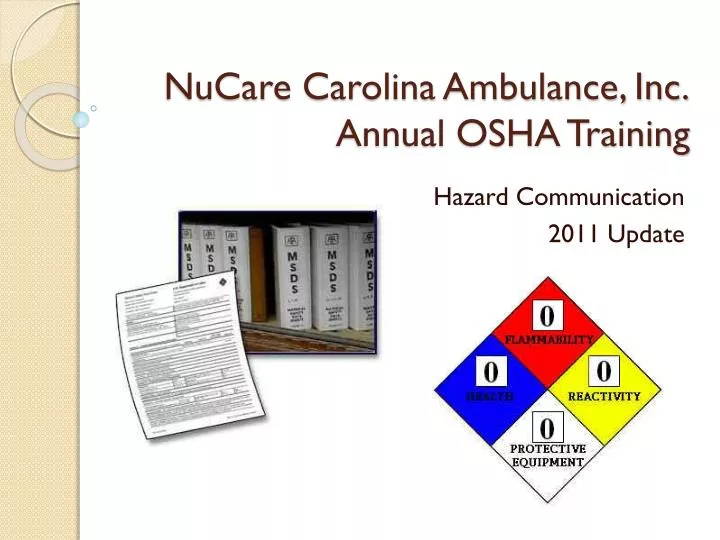 nucare carolina ambulance inc annual osha training