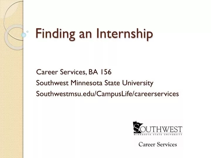 finding an internship