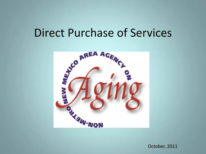 direct purchase of services