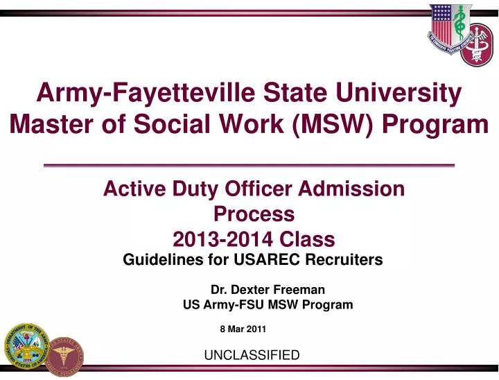 army fayetteville state university master of social work msw program