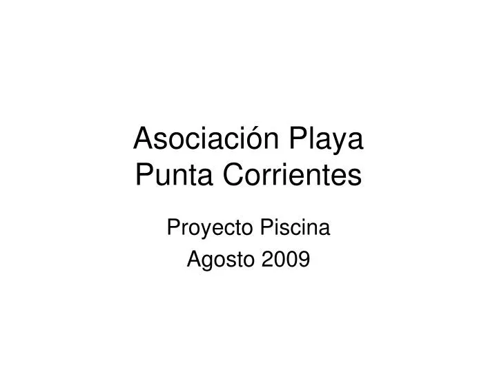 asociaci n playa punta corrientes