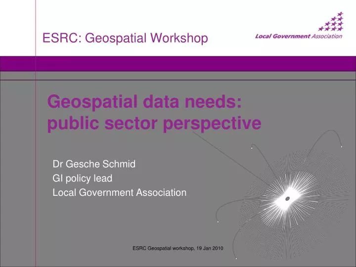 esrc geospatial workshop