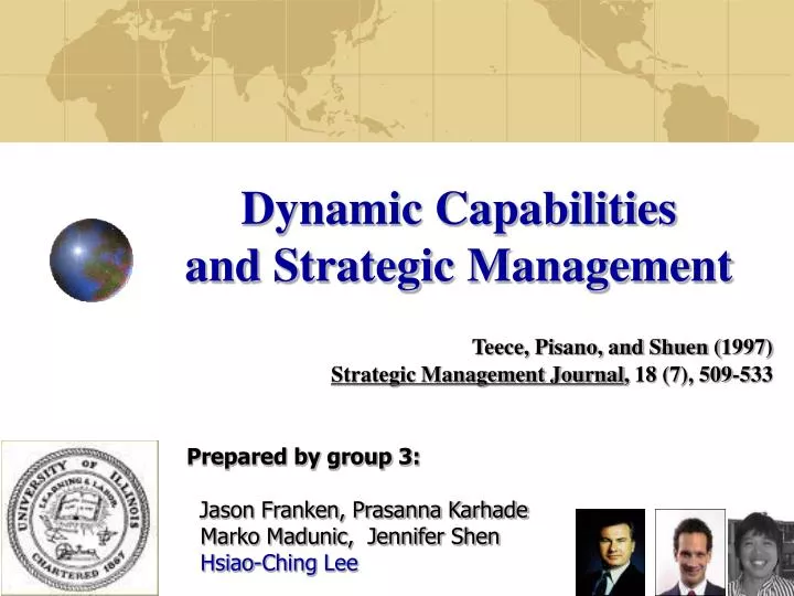 dynamic capabilities and strategic management