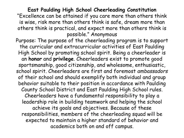 PPT II Academics GHSA Eligibility Requirements Will Be Met And 