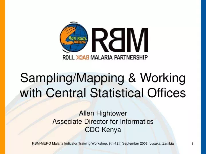 sampling mapping working with central statistical offices