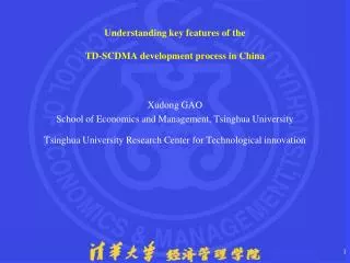 Understanding key features of the TD-SCDMA development process in China