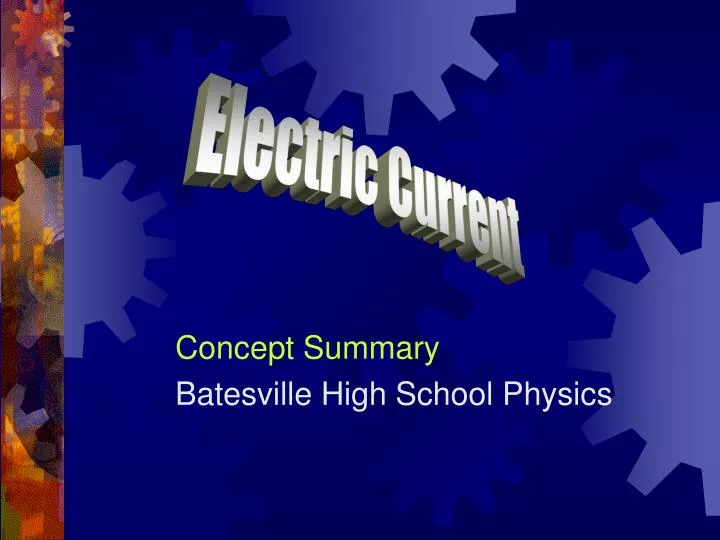 concept summary batesville high school physics