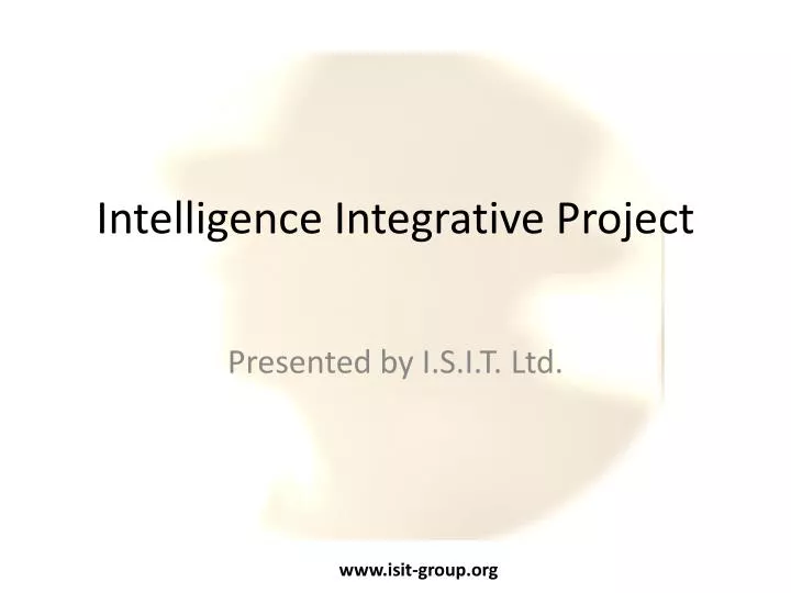 intelligence integrative project