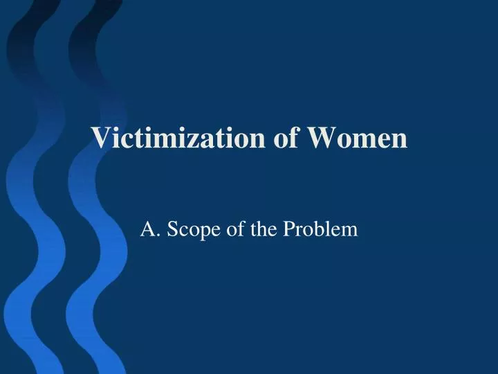victimization of women