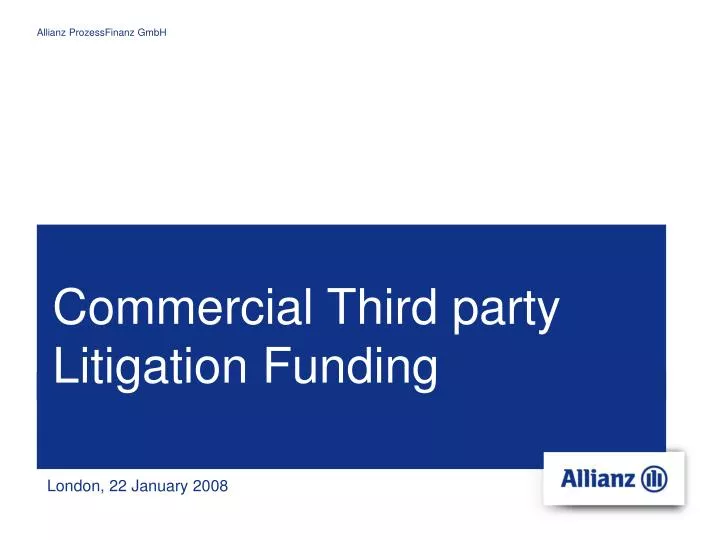 commercial third party litigation funding