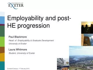 Employability and post-HE progression